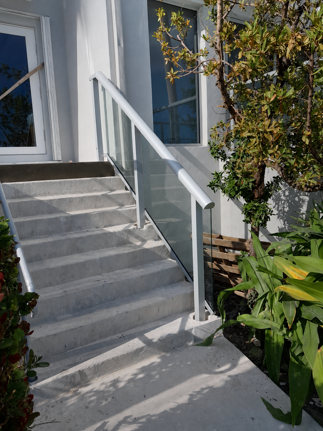 Stair railing detail at The Palace in Brickell, Miami